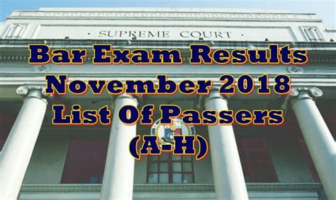 2018 bar exam results|November 2018 BAR Exam Result .